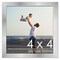 4x4 Solid Wood Picture Frame with UV-Resistant Acrylic & Acid-Free Backing, Available in 6 Finishes: Matte Black, Matte White, Metallic Bronze, Silver, Natural Wood Grain & Mahogany